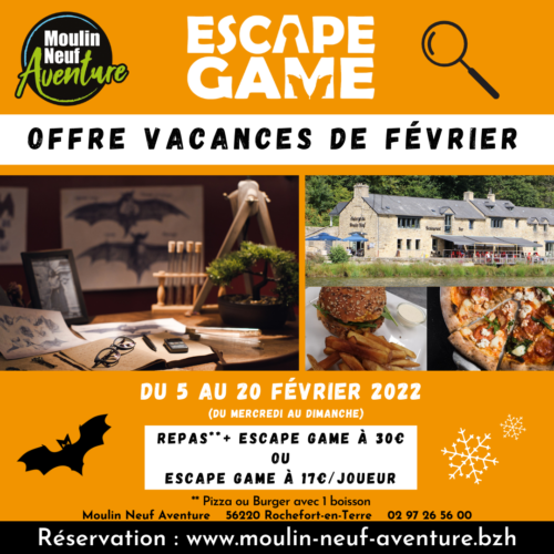 Offre vacances de février Escape Game l'affaire Penn-Dall